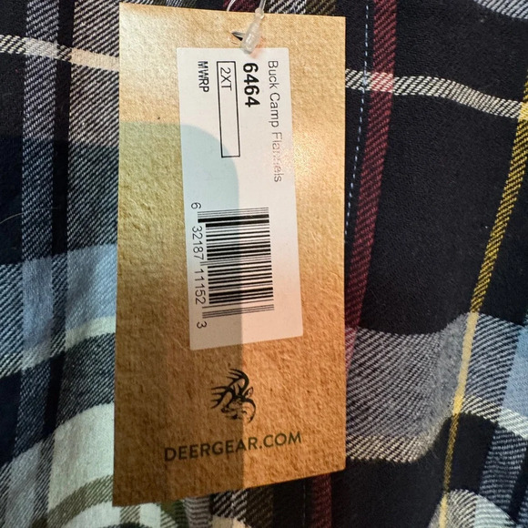 Legendary Whitetail Men's Buck Camp Flannel Shirt 2XT New with tags - Picture 7 of 12